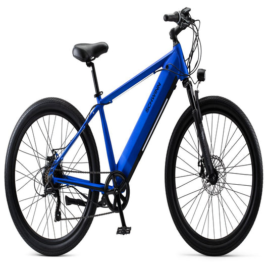 Marshall Hybrid Electric Bike, 7 Speeds, 27.5 Inch Wheels, Men’S Frame, Blue
