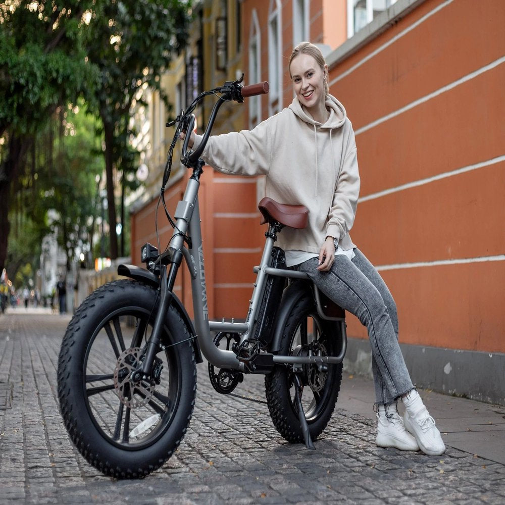 Electric Bike Prado S for Adults 750W BAFANG Motor,48V 15Ah LG Battery E Bike, 20" X 4.0 Step-Thru Fat Tire Ebikes for Adults, 28MPH Electric Bicycle Shimano 7-Speed